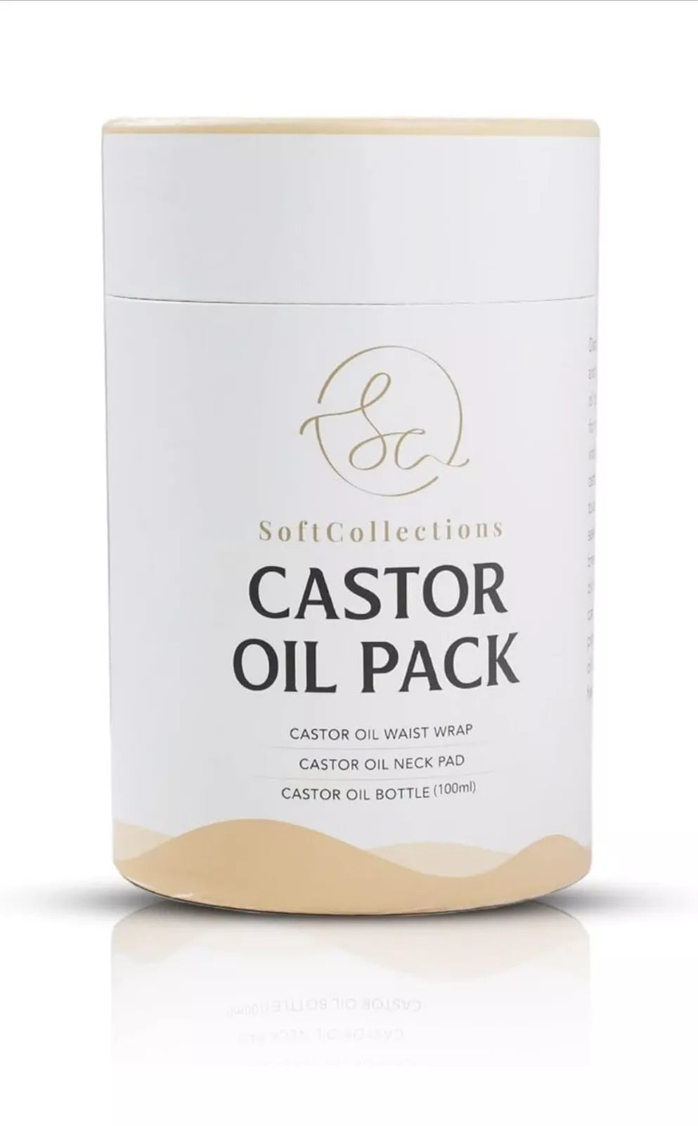 Organic Castor Oil Pack Wrap Cotton Flannel For Pain Relief, Detoxification